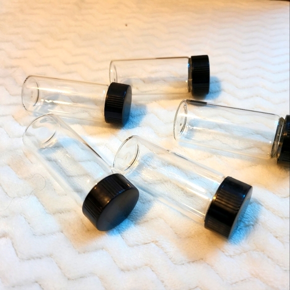 25 New Glass Bottle Jar Travel Size Containers - Picture 2 of 3